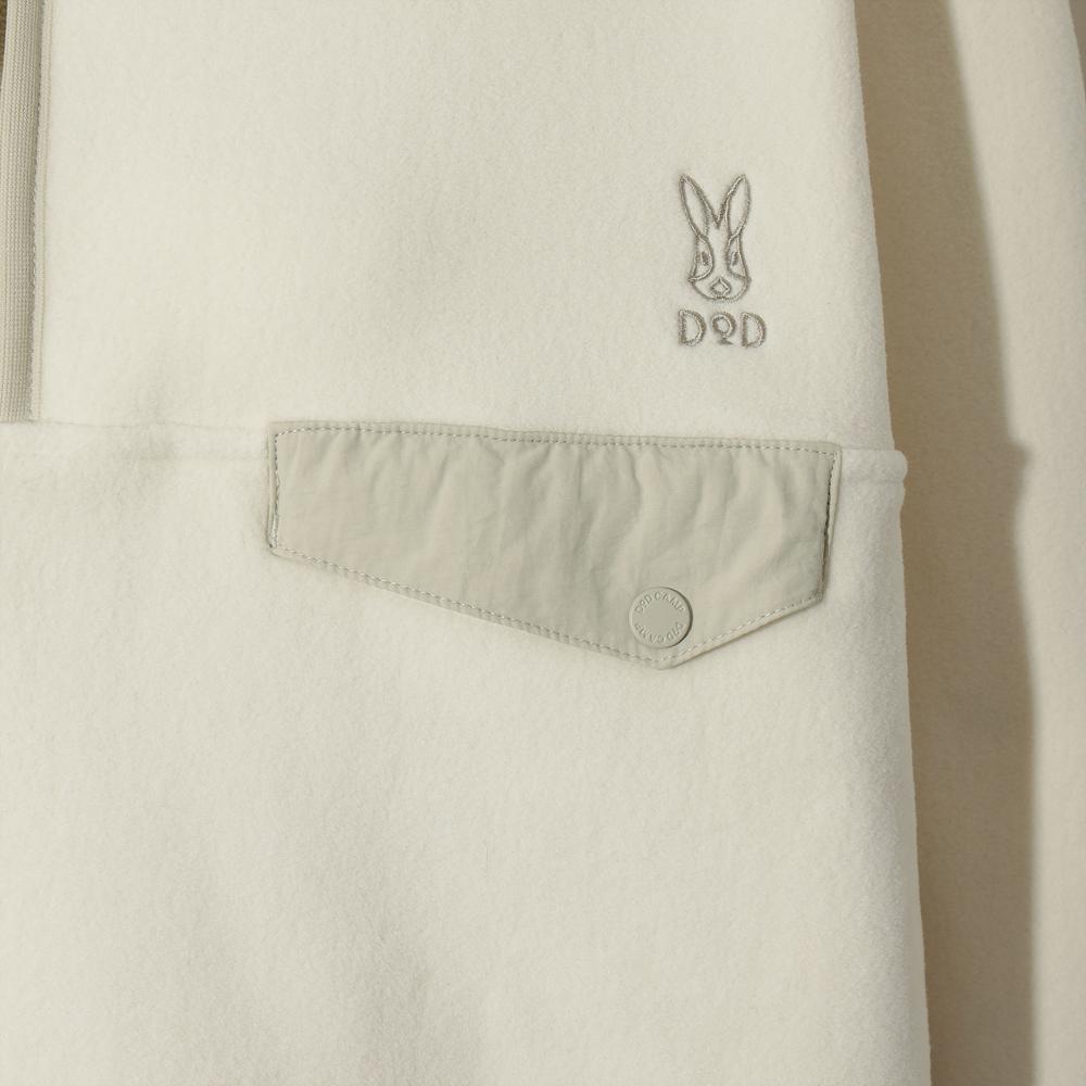 Dod Heatrest Fleece Zip-Up Anorak (Ivory)