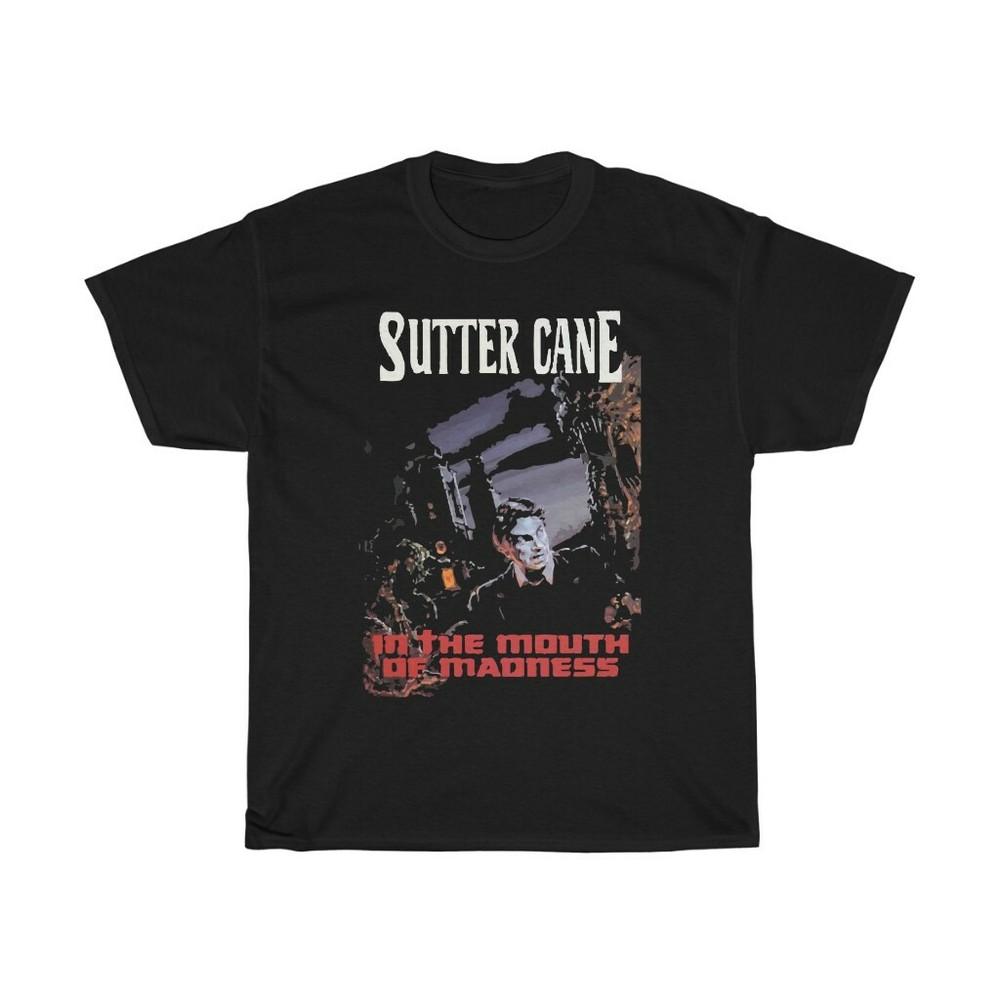In The Mouth Of Madness Black T-shirt Fictional Sutter Cane Horror Novel XXL