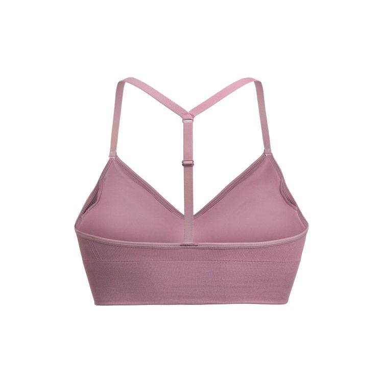 Under Armour Seamless Letter Print Casual Breathable Low Intensity Sports Bra Women Underwear Essence-Pink 1370688-697