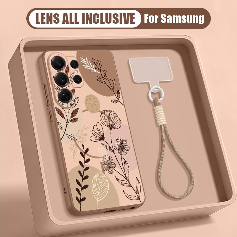 Custodia con Motivo Floreale di Margherita Cartoon per Samsung S26 S25 Ultra S24 S23 FE S22 A15 A16 A17 A35 A36 A37 A54 A55 A56 A57 5G Copertura Ibrida Magnetica Opaca