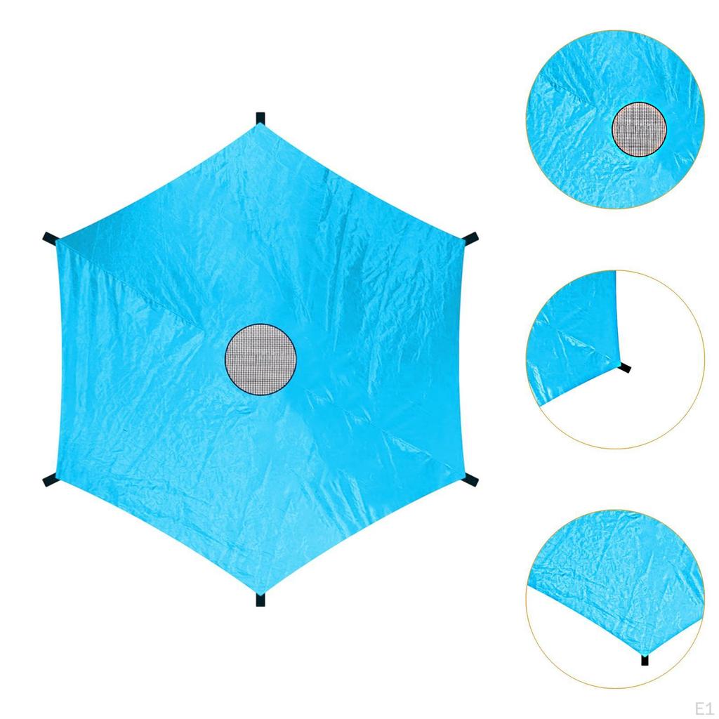Cover of Trampoline Autumn for 6 Waterproof Poles Blue Rain Summer