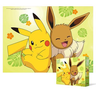 Puzzle 150 elementów / Pokemon - Pikachu i Eevee 150-elementowa animowana postać z kreskówki, popularna koreańska układanka