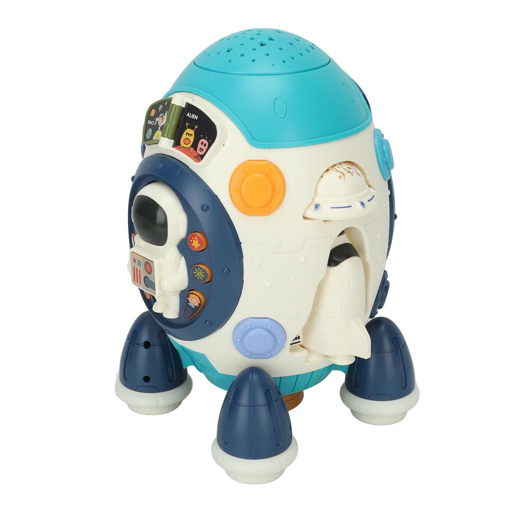 Musical Rocket Toy Portable Early Educational 19 Music Keys Space Musical Rocket Toy for Children