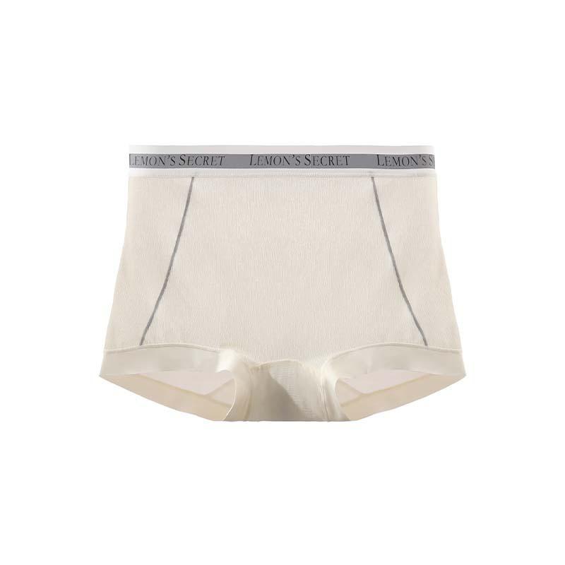 Damen Sommer Mode Einfacher Buchstabe Atmungsaktiv Eis Seide Atmungsaktiv Mittlere Taille Flacher Winkel Slip