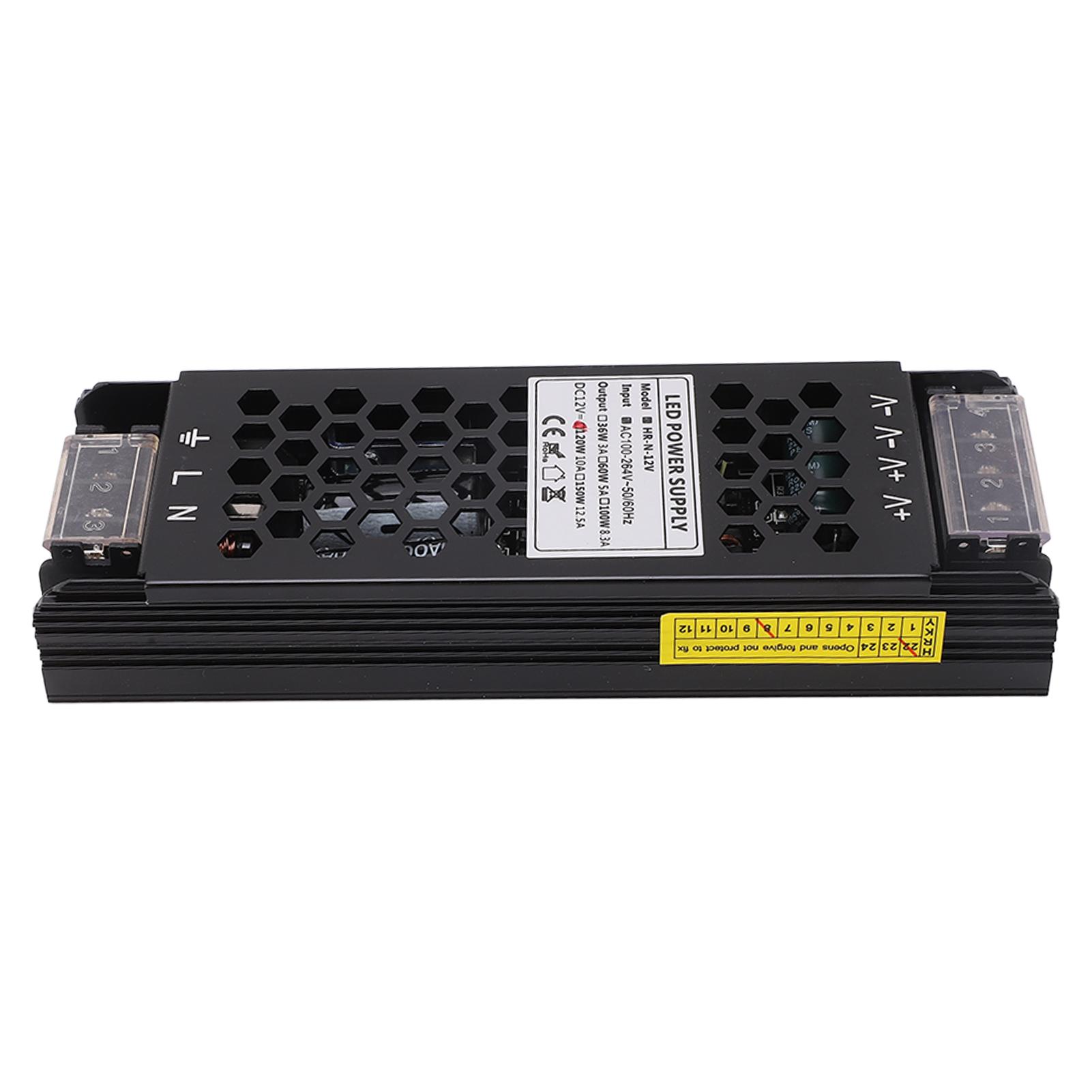 

LED Driver 120W DC12V Hollow Case Fast Heat Dissipation Constant Voltage Power Supply Adapter