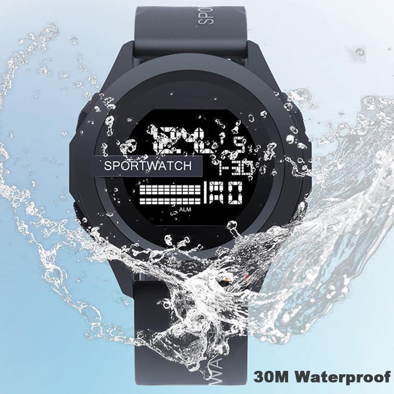 Men's Sports Watch Military Digital Men Watches Multifunction Clock Waterproof Luminous LED Electronic Wristwatch for Kids Boys