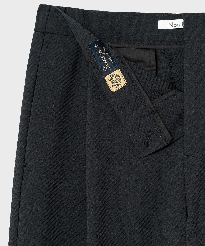 NONBLANK [Summer] Seersucker Embossed Loose Fit Pants_Dark Navy
