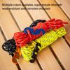 8 Rolls 4 Meters Outdoor Tent Ropes Reflective Ropes Canopy Ropes Reinforced Windproof Ropes with Buckles Camping Accessory