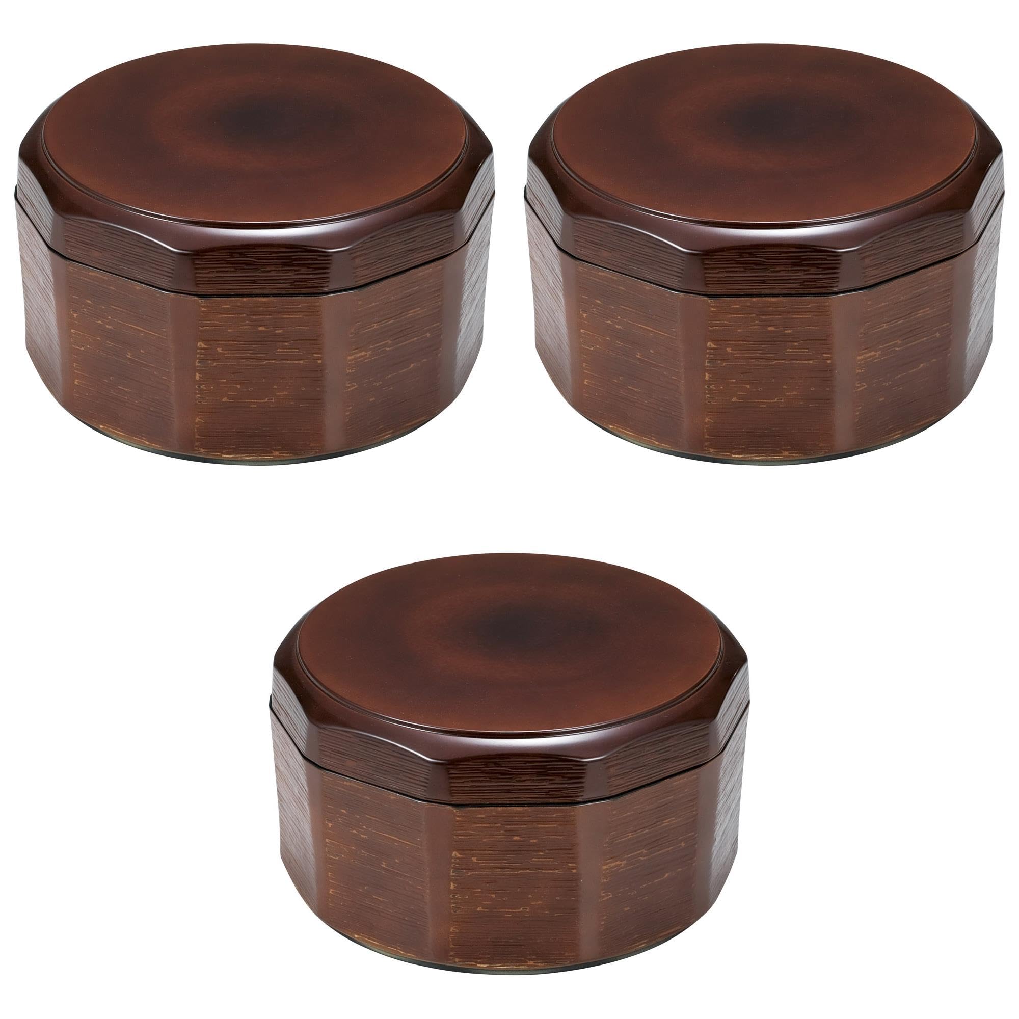 

Set of 3 Wooden carved rice bowl Tochigi inside dimensions Rice bowl ABS resin Setomonohonpo [TA] (large) [17.5×10, 16.3×6.2cm] Heat-resistant