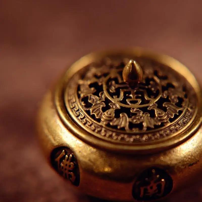 Fashion Vintage Copper Incense Burner Twelve Zodiac Signs Brass Holder With Cover Sandalwood Cense Buddhism Home Decor