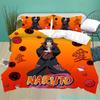 Uzumaki N-Naruto Bedding Set Cartoon Anime Quilt Cover Children Bedroom Bedclothes Boy Duvet Cover Polyester Bedspread Gift