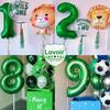 40 Inch Dark Green Number 5 Balloon Large Size Giant Jumbo Digit Mylar Foil Helium Dark Green Balloons for Birthday Party Celebration Decorations