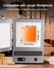 Tabletop Kiln Melter 1500W Electric 1200℃ Max Temperature Melting Furnace