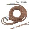 1.25m IEM Cable Long Earbud Cord Universal DIY Replacement MMCX Cable In Ear Monitor Cable for Audiophile Musician