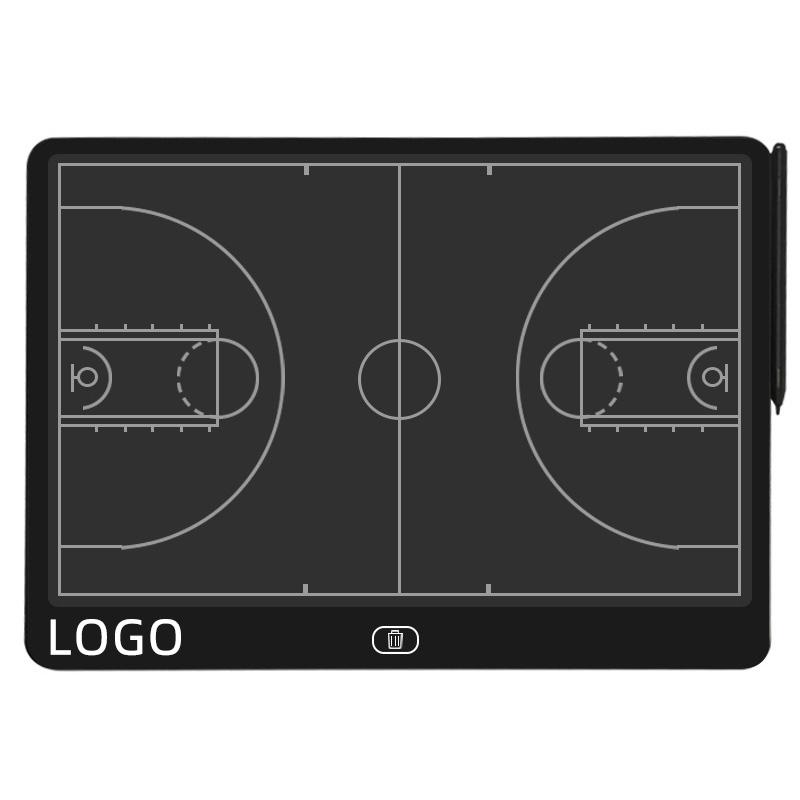 Football Basketball Volleyball Sports Tactical LCD Electronic Drawing/Writing Board ABS Material 16-Inch Panel Customizable 16INCH чёрный