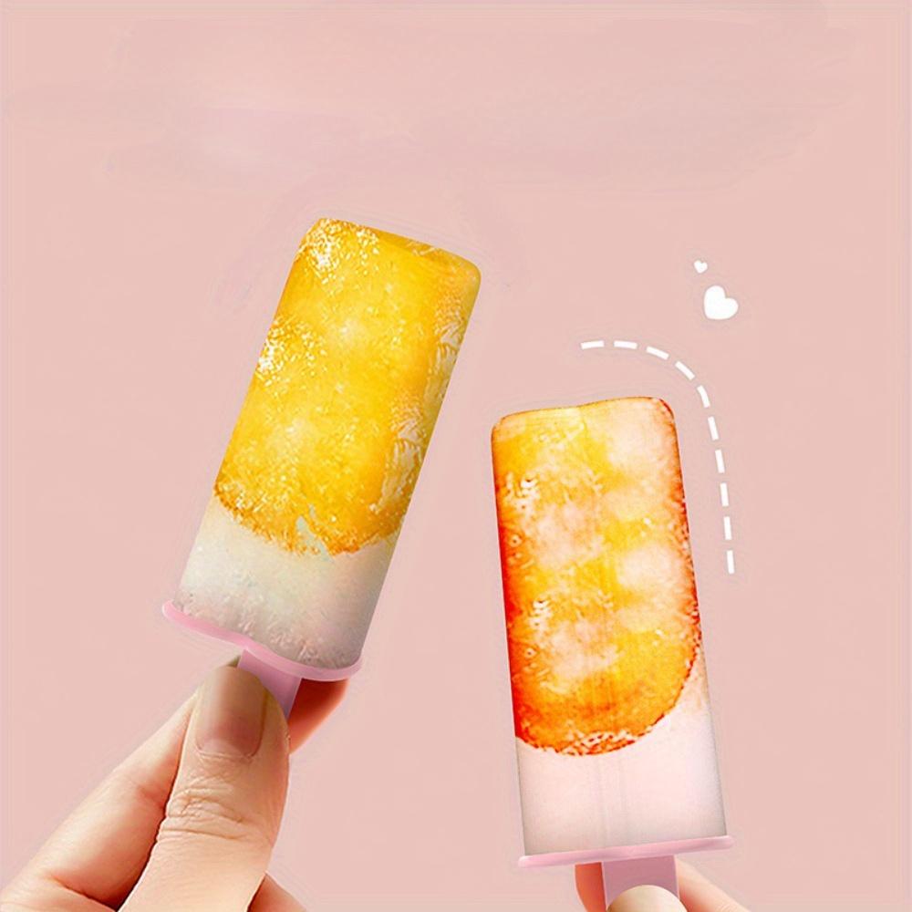 7 Cavities Ice Cream Mold - Reusable Popsicle Maker for Home, Easy Demolding DIY Ice Pop Grid Tray