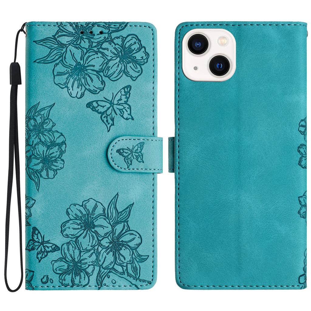 For iPhone 13 Wholesale Phone Shell PU Leather Phone Case Imprinted Pattern Wallet Phone Cover