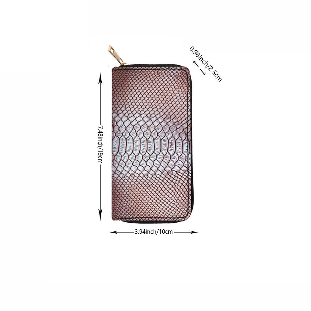 Generation new snake print leopard print long zipper wallet clutch bag digital