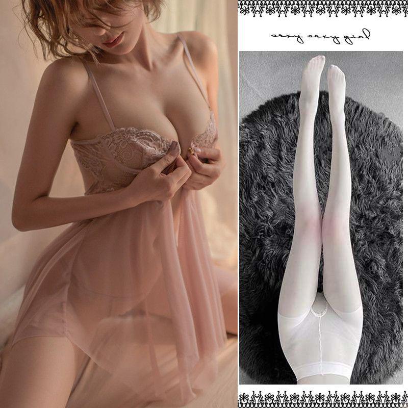 The Violent Consort's Lingerie: Passionate Flirt Nightgown Set for Enhanced Small Busts - Sexy Sleepwear for Women