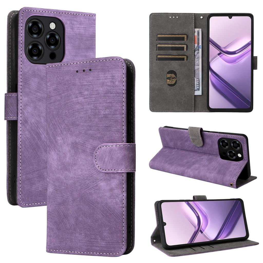 Leder-Flip-Cover für Doogee Note 58/Note 58 Pro, PU-Telefonhülle, Rundumschutz, stoßfest mit [RFID-Blockierung]