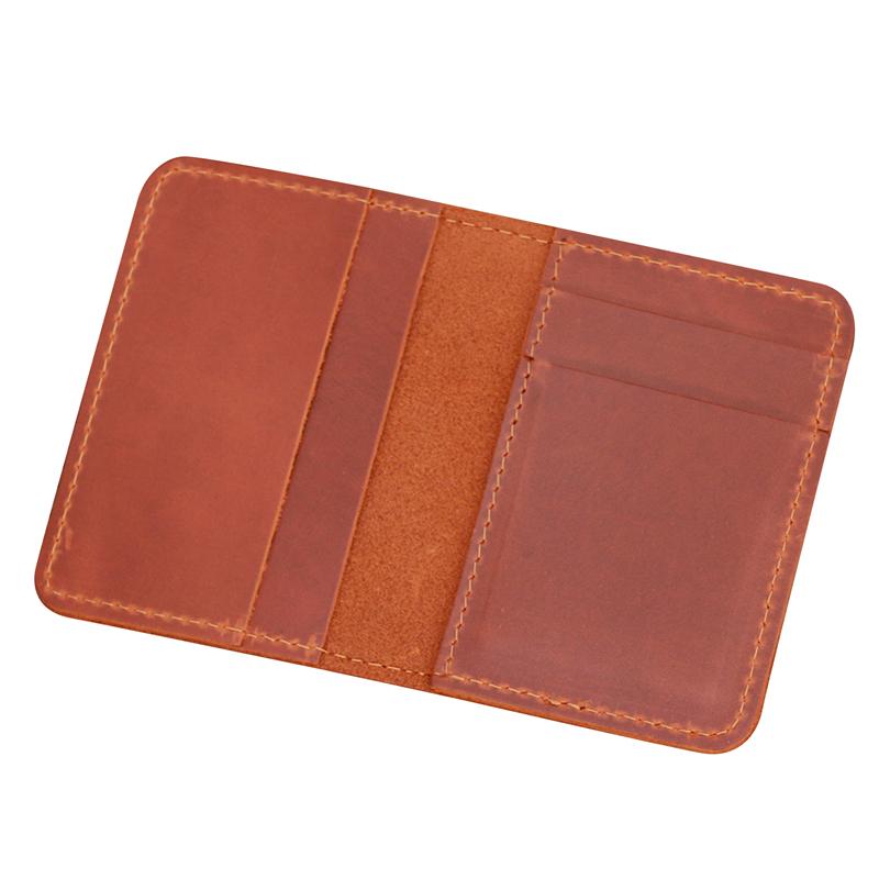 Stylish Card Bag Wallet Men's Leather Simple Small Wallet Ultra-thin Mini Credit Card Bank Id Card Holder Multi-purpose Wallets