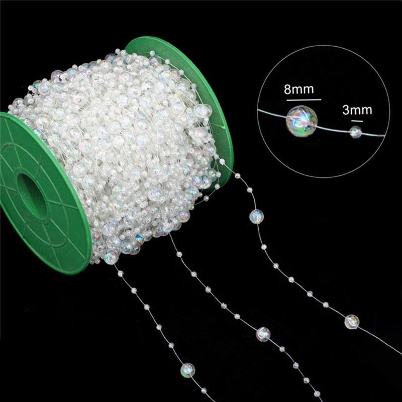 Bead Chain Clear Plastic Craft Bead String Handmade Jewelry Accessories For Art Craft Necklace Bracelet Jewelry Making
