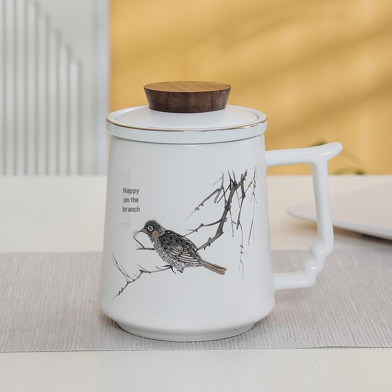 Premium Ceramic Mug with Custom Logo - Gift for Annual Company Event or Cultural Souvenir