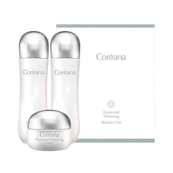 Coreana Fermentation Whitening 3pcs Set (Toner 150ml + Emulsion 150ml + Cream 50ml)