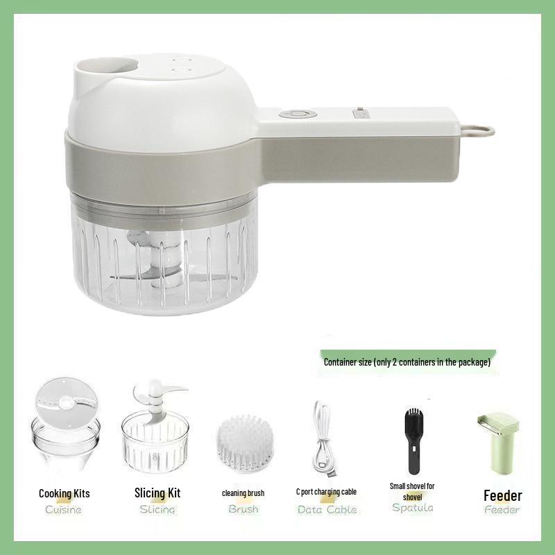 "Electric Multi-Function Vegetable Cutter & Garlic Pounder"