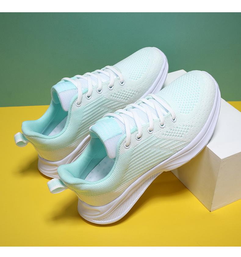

Новые свободные повседневные спортивные туфли для женщин с плоской подошвой, дышащие студенческие туфли для женщин, кроссовки для бега для женщин 41 зелёный