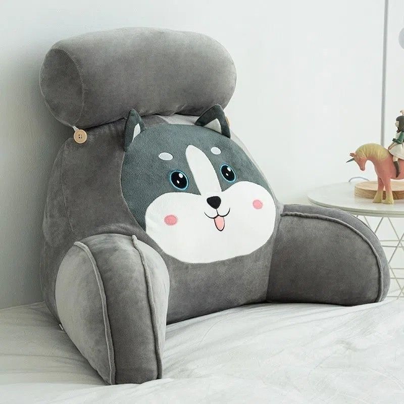 Cartoon Cute Waist Cushion Pillow Pillow Bedhead Soft Bag, Sofa Cushion Dormitory Office Chair Cushion Bed Back Cushion