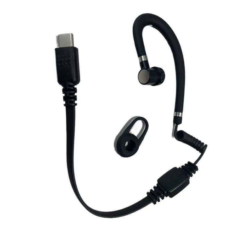 Soft Ear-Hook Earphones for Walkie-Talkies, Telephone Headsets, High-End Ear-Hook Style Small Devices, Compatible with K, Y, and m Connectors
