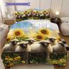 Sheep Pattern Bedding Quilt Set Quilt Cover Pillowcase Home Decoration Birthday Gift (1 * duvet cover + 2 * pillowcase, without core)