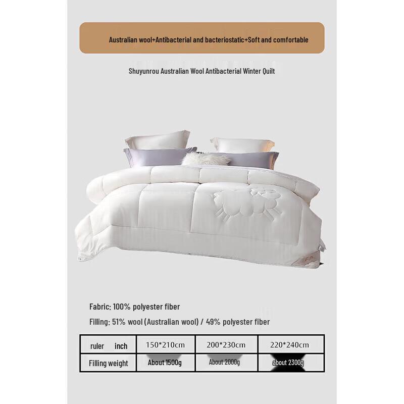 Mercury Home Textiles Australian Wool Quilt