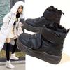 Snow Boots Women's Shoes Winter Women's Fleece-Lined Boots Waterproof Non-Slip Thickening Thermal Northeast Cotton Padded Shoes