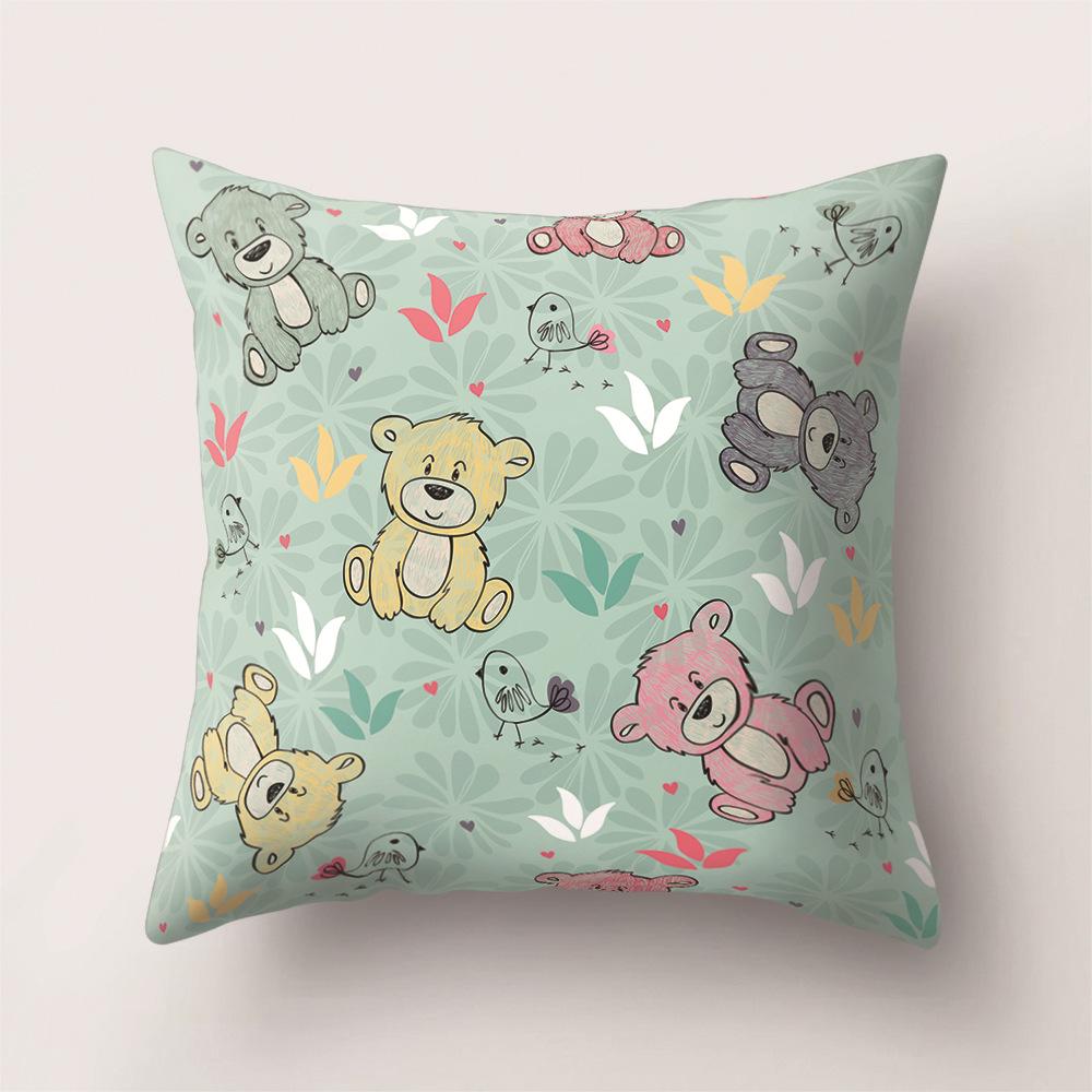 Tropical Rainforest Leaves Flowers and Plants Animals Printed Pattern Pillowcase Air Cushion Cover