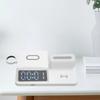 Multifunctional Alarm Clock Wireless   with Night Light Calendar for Phone Watch Earphone