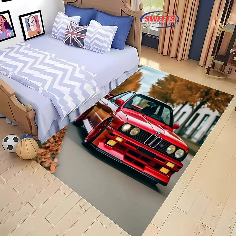 

3D Printing Racing Car Carpet for Living Room Bedroom Hallway Long Strip Rug,Anti-slip Soft Rug,Sofa Doormat Home Decor Mat Gift 40x60cm (16x24in)