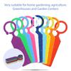 100PCS 10.7x2.3CM Plastic Garden Hanging Plant Tags Ring Label Hook Tree Marker Nursery Stake Greenhouse Bonsai Collar Signs