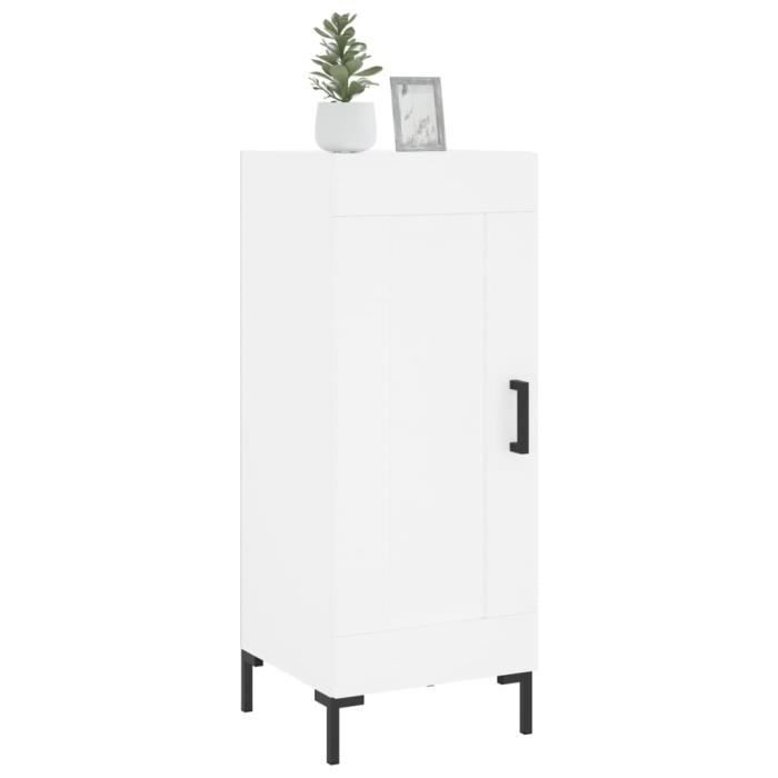 VidaXL Buffet blanc 34,5x34x90 cm bois d'ingénierie 830444