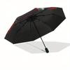 Day of the Dead Skull & Roses Circular Wall ArtUmbrella, Portable 3-Fold Umbrella for Men & Women,Christmas Gift ES254