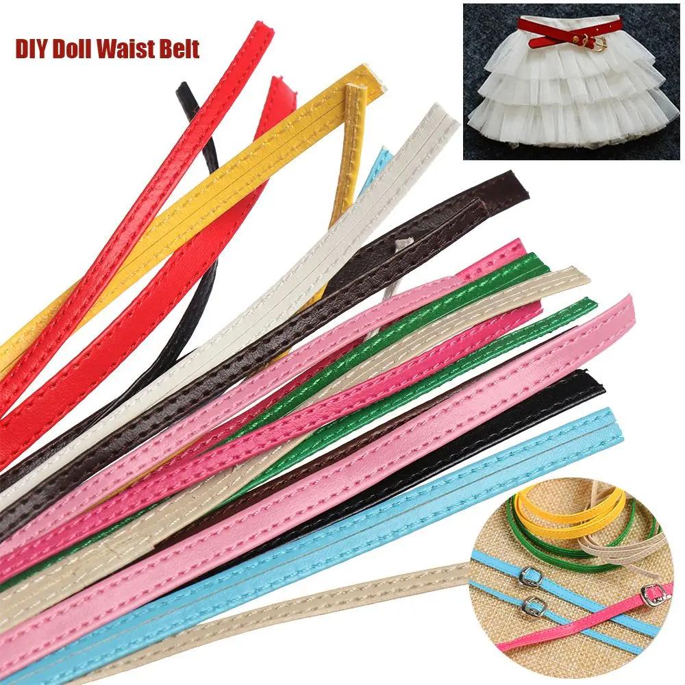 Handmade Belt Material Doll Waist Belts Super Mini Doll Bag Belt Kids Educational Toy Clothes Accessory Length 50Cm Width 3/5Mm