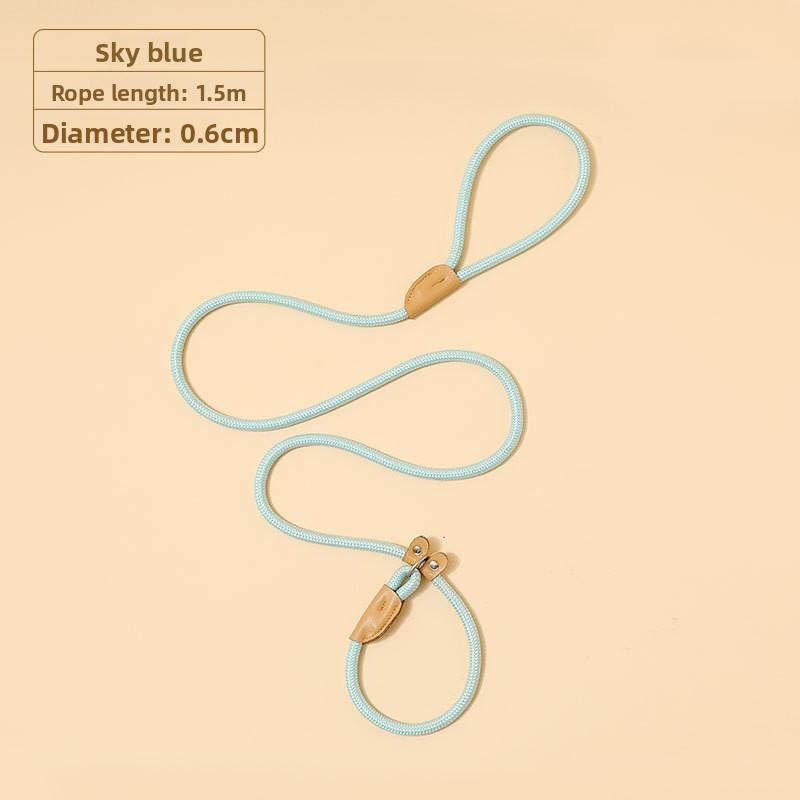 

Dog Leash medium and large dog universal safety buckle dog chain collar walking dog P chain pet supplies синий