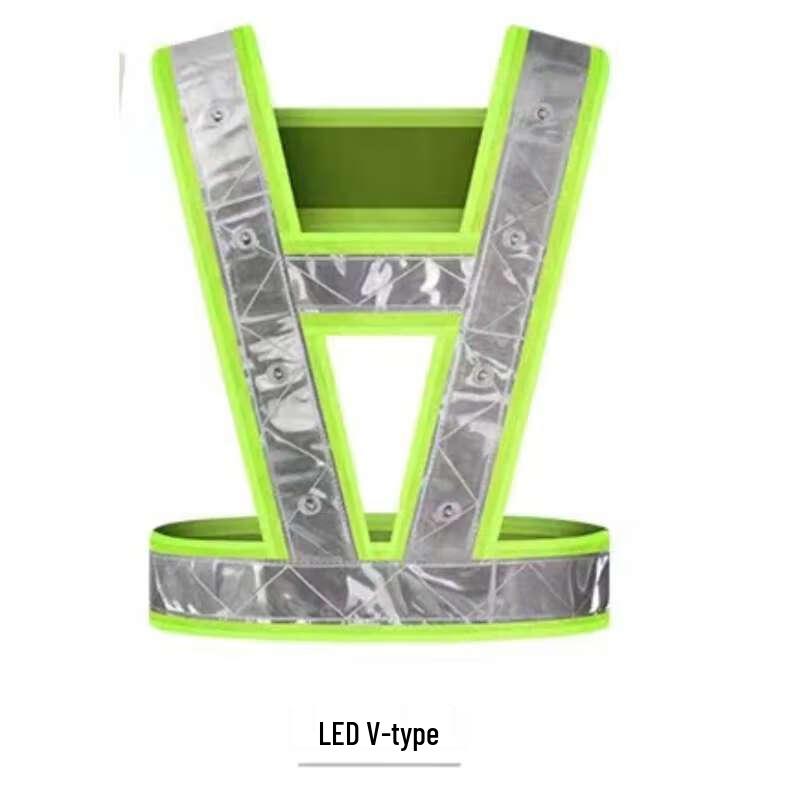 OLOMM Reflective Mesh Safety Vest with Lights One Size