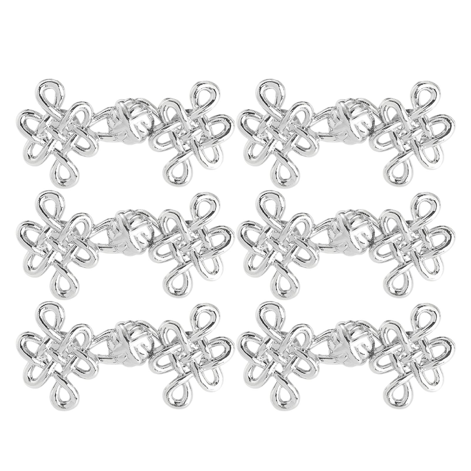 

Китайський вузол Затискач для утягування талії Металевий 3/6шт Регульована шпилька з покриттям для широких штанів та джинсів Розширювачі для фітнесу талії 6