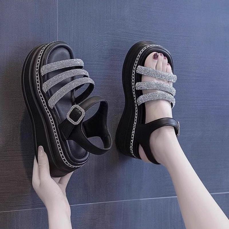 Height Increasing Insole Lightweight Roman Sandals Women's Summer New Outdoor Platform Sports Wedge Platform Women's Shoes
