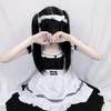 Formemory Maid Kostüm Cosplay Kostüm für süßes Weiß und perfekt für Maid Kultur Schule Club und Moe Moe Spitzenkleid und Größenset, Anfänger, Schwarz,