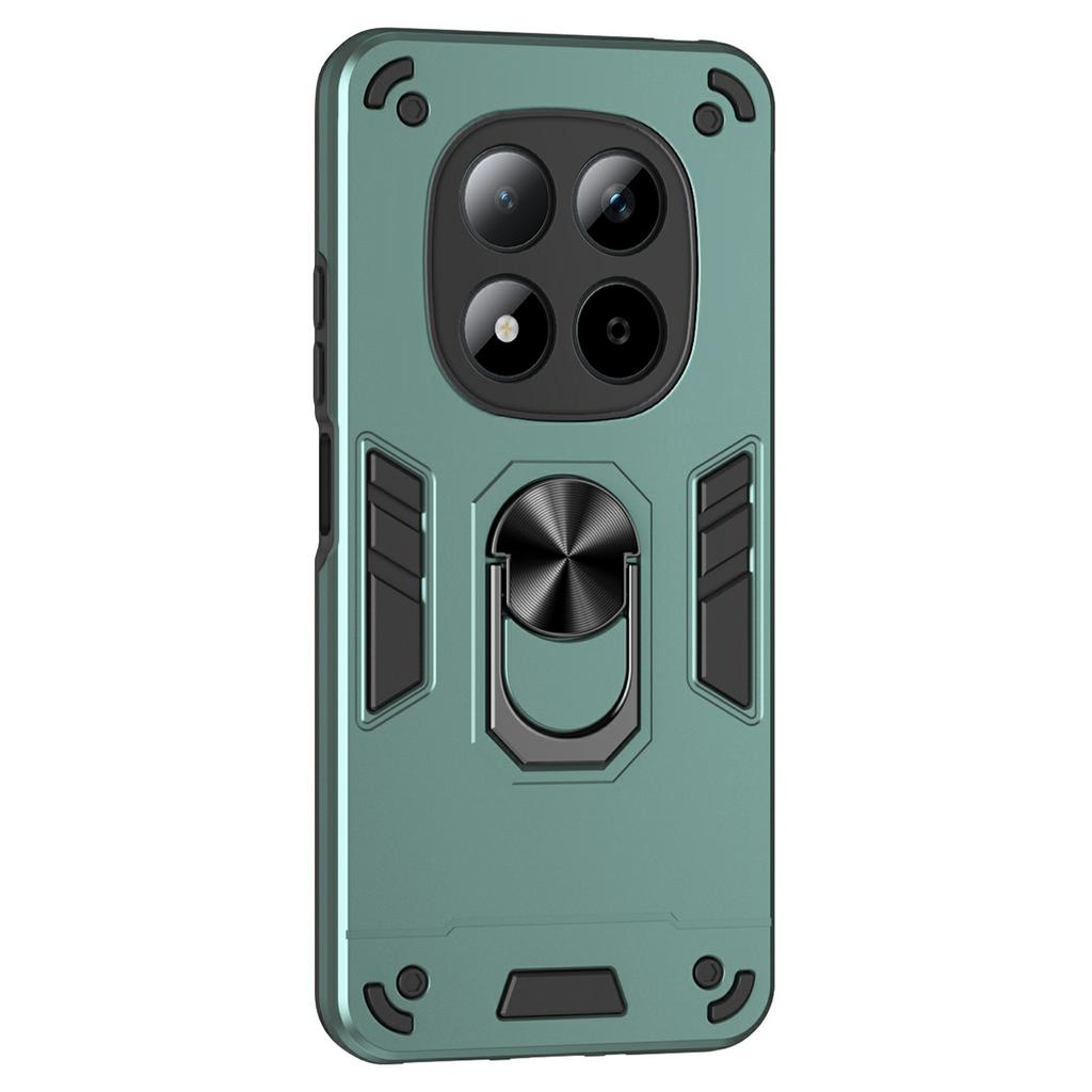 For Xiaomi Redmi Note 15 Pro 5G (Global) Case PC + TPU Drop Defend Phone Cover with Ring Kickstand