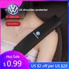 2026 Hot For Volkswagen VW Volkswagen Car Seat Belt Shoulder Cushion Leather Protector Pad Accessories For VW T-ROC Golf Amarok