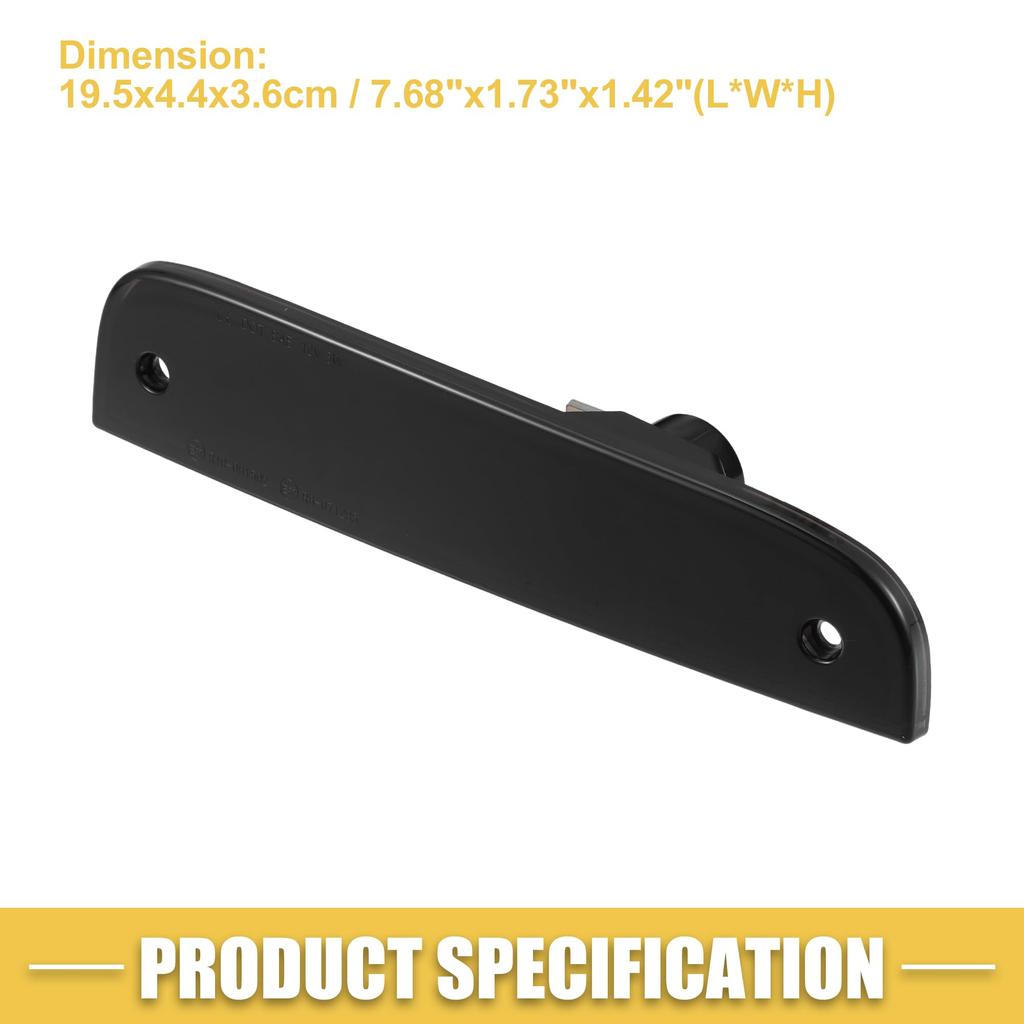 ABSOPRO CH2551 118 LED Side Marker Front Driver and Passenger Turn Fender Side Marker Lamps for Jeep and Black Lens Amber 1 Pair Lights, Signals,